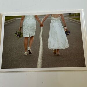 NEW Palm Press cards Bride & Bride Same Sex Wedding Card Mrs. & Mrs  👰👰